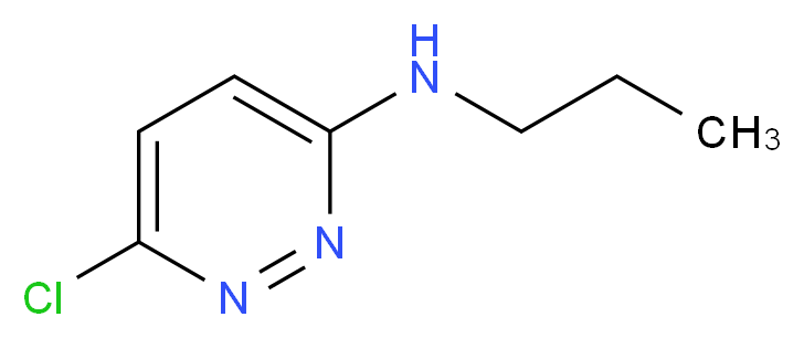 6-Chloro-N-propylpyridazin-3-amine_分子结构_CAS_)
