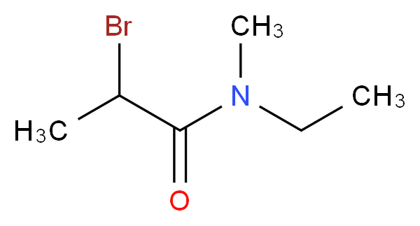 2-bromo-N-ethyl-N-methylpropanamide_分子结构_CAS_1060817-26-6)