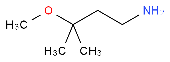 3-methoxy-3-methylbutan-1-amine_分子结构_CAS_1268153-93-0