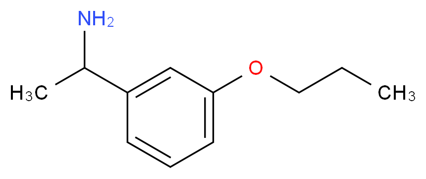 1-(3-propoxyphenyl)ethan-1-amine_分子结构_CAS_925650-26-6