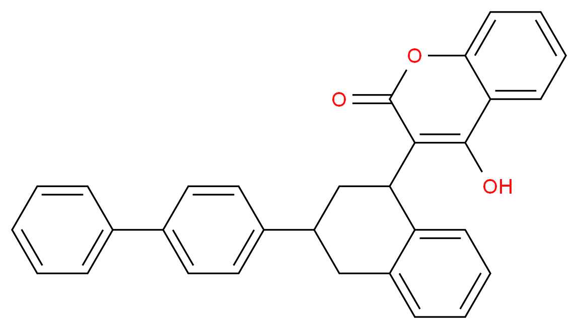 Difenacoum_分子结构_CAS_56073-07-5)