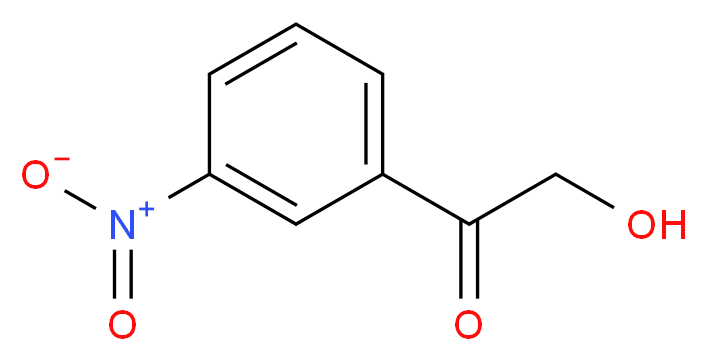 2-hydroxy-1-(3-nitrophenyl)ethan-1-one_分子结构_CAS_72802-41-6