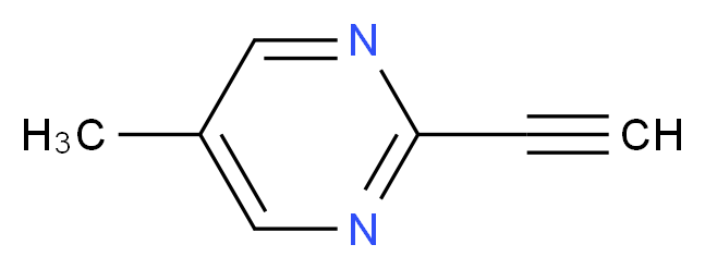 2-ethynyl-5-methylpyrimidine_分子结构_CAS_1196146-85-6