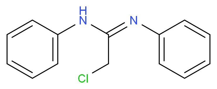 2-chloro-N,N'-diphenylethanimidamide_分子结构_CAS_40403-43-8)