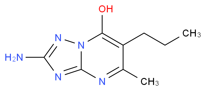 2-amino-5-methyl-6-propyl[1,2,4]triazolo[1,5-a]pyrimidin-7-ol_分子结构_CAS_915921-28-7)