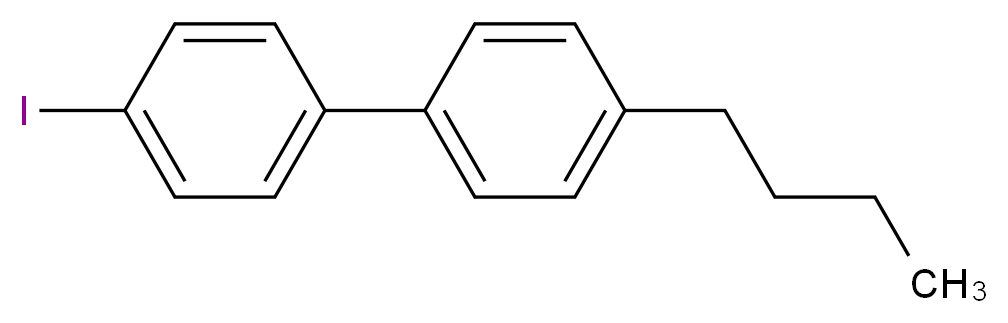 4-Butyl-4'-iodobiphenyl_分子结构_CAS_199982-02-0)