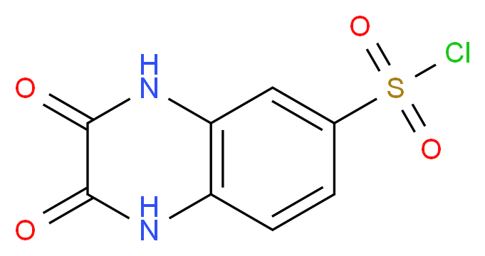 2,3-dioxo-1,2,3,4-tetrahydroquinoxaline-6-sulfonyl chloride_分子结构_CAS_952-10-3