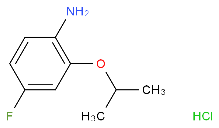 4-fluoro-2-(propan-2-yloxy)aniline hydrochloride_分子结构_CAS_)