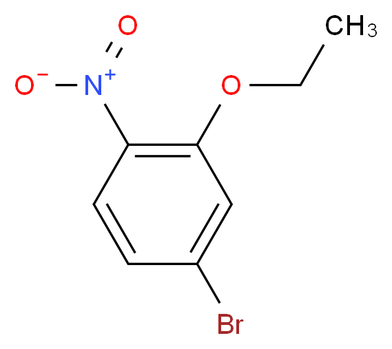 4-bromo-2-ethoxy-1-nitrobenzene_分子结构_CAS_57279-70-6
