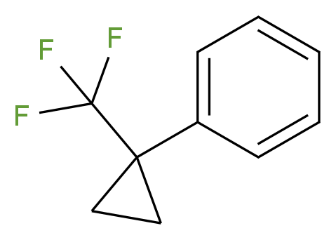 1-(Trifluoromethylcyclopropyl)benzene_分子结构_CAS_)
