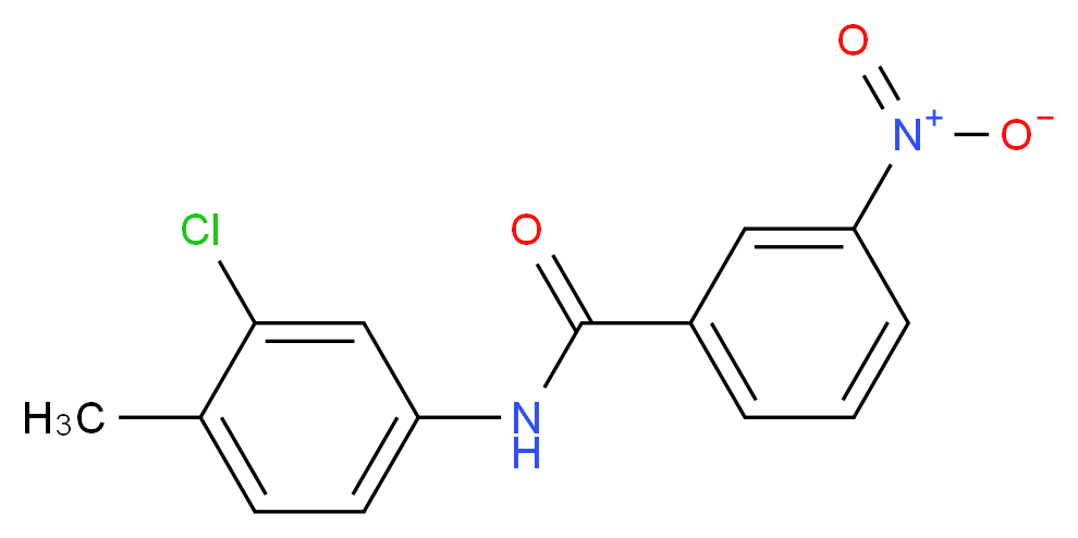 N-(3-Chloro-4-methylphenyl)-3-nitrobenzamide_分子结构_CAS_73544-86-2)