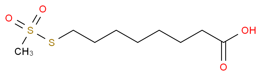 8-Methanethiosulfonyl-octanoic Acid_分子结构_CAS_1076198-40-7)