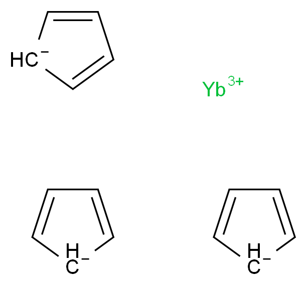 ytterbium(3+) ion tris(cyclopenta-2,4-dien-1-ide)_分子结构_CAS_1295-20-1