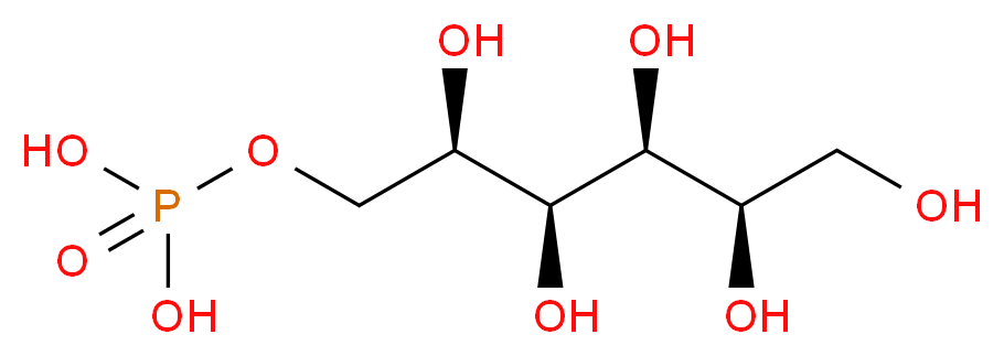 {[(2R,3S,4S,5R)-2,3,4,5,6-pentahydroxyhexyl]oxy}phosphonic acid_分子结构_CAS_20479-58-7