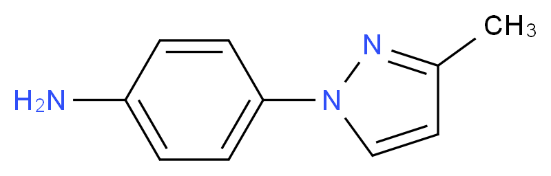 4-(3-methyl-1H-pyrazol-1-yl)aniline_分子结构_CAS_53006-55-6