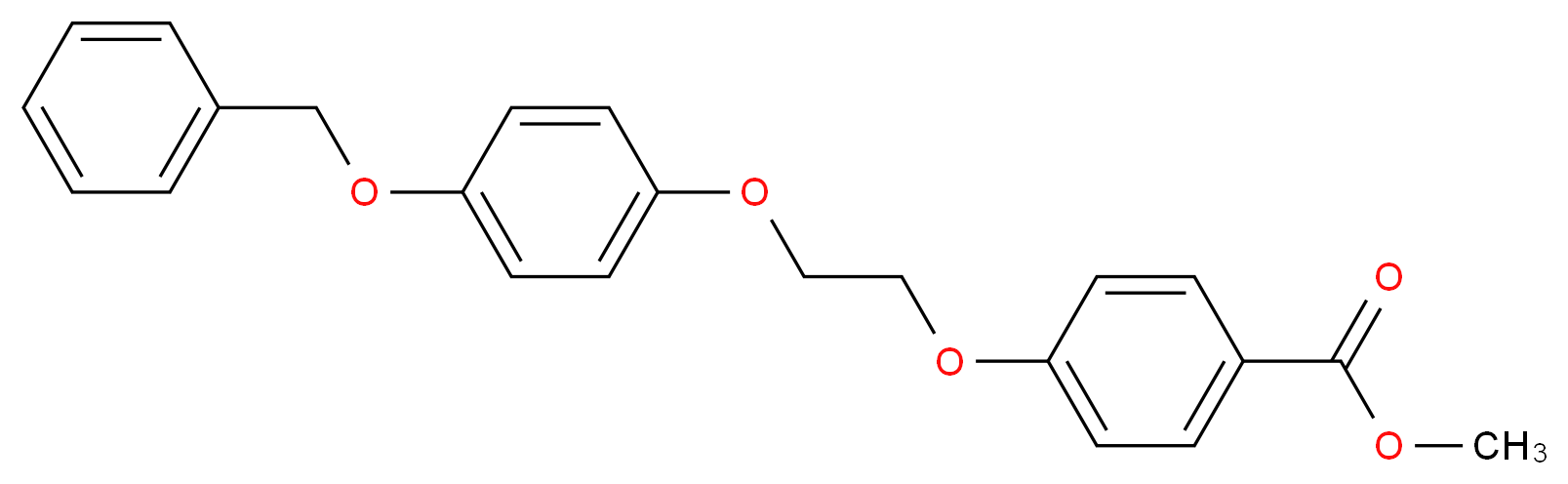Methyl 4-{2-[4-(benzyloxy)phenoxy]ethoxy}benzoate_分子结构_CAS_)