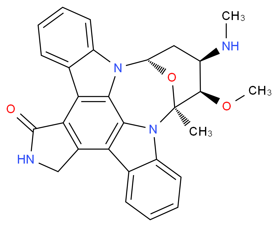 (2S,3R,4R,6S)-3-methoxy-2-methyl-4-(methylamino)-29-oxa-1,7,17-triazaoctacyclo[12.12.2.1<sup>2</sup>,<sup>6</sup>.0<sup>7</sup>,<sup>2</sup><sup>8</sup>.0<sup>8</sup>,<sup>1</sup><sup>3</sup>.0<sup>1</sup><sup>5</sup>,<sup>1</sup><sup>9</sup>.0<sup>2</sup><sup>0</sup>,<sup>2</sup><sup>7</sup>.0<sup>2</sup><sup>1</sup>,<sup>2</sup><sup>6</sup>]nonacosa-8,10,12,14(28),15(19),20(27),21,23,25-nonaen-16-one_分子结构_CAS_62996-74-1