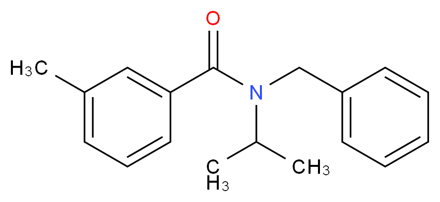 N-Benzyl-N-isopropyl-3-methylbenzamide_分子结构_CAS_349096-38-4)