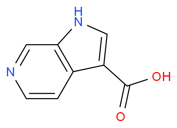 1H-pyrrolo[2,3-c]pyridine-3-carboxylic acid_分子结构_CAS_67058-74-6