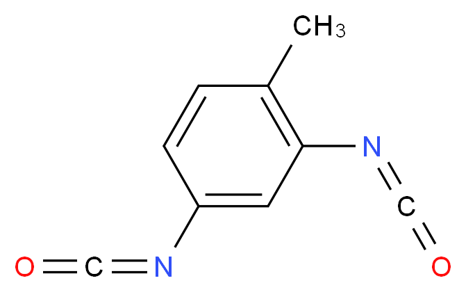 TOLUENE, 2,4-DIISOCYANATE_分子结构_CAS_584-84-9)