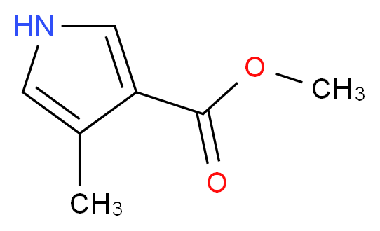 METHYL 4-METHYL-1H-PYRROLE-3-CARBOXYLATE_分子结构_CAS_40318-15-8)