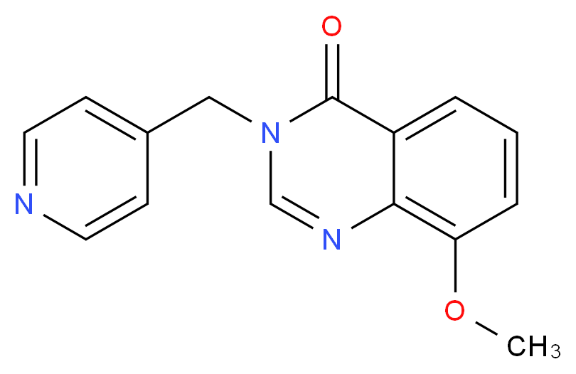 8-methoxy-3-(pyridin-4-ylmethyl)quinazolin-4(3H)-one_分子结构_CAS_)