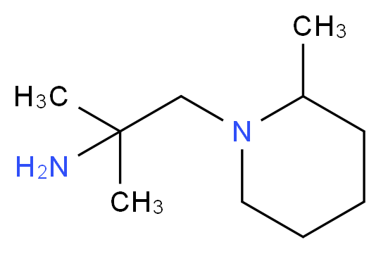 1,1-Dimethyl-2-(2-methyl-piperidin-1-yl)-ethylamine_分子结构_CAS_)