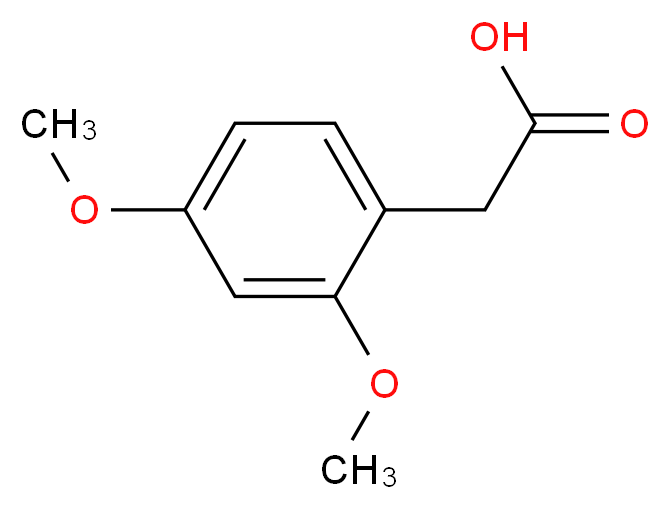 2,4-Dimethoxyphenylacetic acid, tech_分子结构_CAS_6496-89-5)