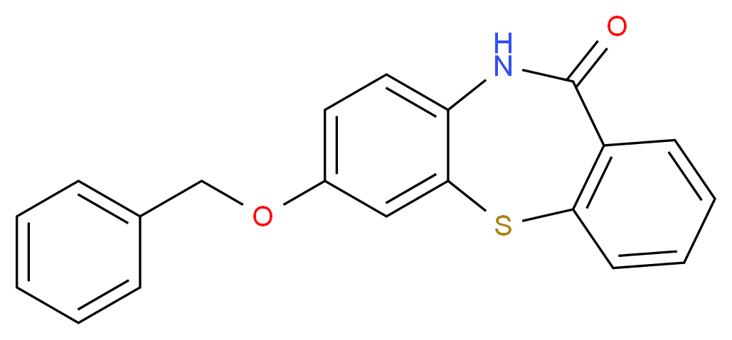 5-(benzyloxy)-2-thia-9-azatricyclo[9.4.0.0<sup>3</sup>,<sup>8</sup>]pentadeca-1(11),3(8),4,6,12,14-hexaen-10-one_分子结构_CAS_329217-07-4