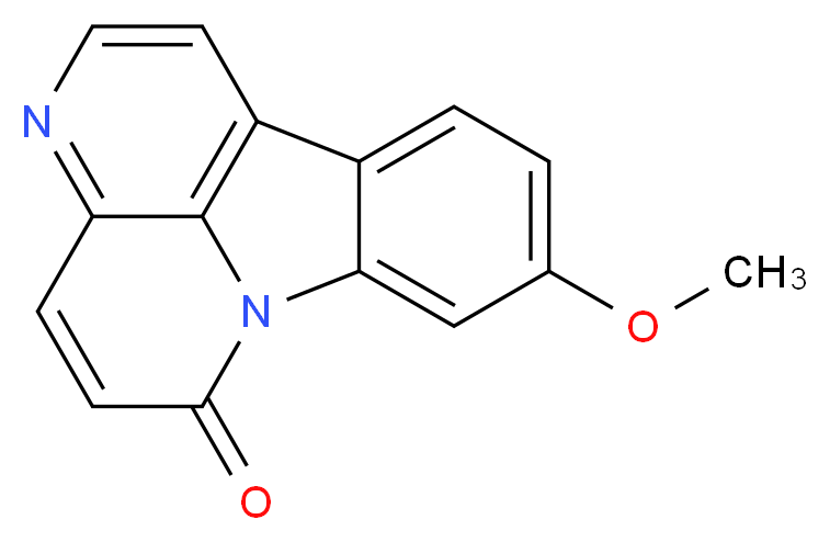 13-methoxy-1,6-diazatetracyclo[7.6.1.0<sup>5</sup>,<sup>1</sup><sup>6</sup>.0<sup>1</sup><sup>0</sup>,<sup>1</sup><sup>5</sup>]hexadeca-3,5,7,9(16),10(15),11,13-heptaen-2-one_分子结构_CAS_74991-91-6