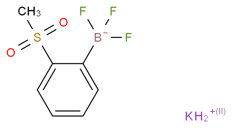 Potassium (2-methysulphonylphenyl)trifluoroborate_分子结构_CAS_850623-65-3)