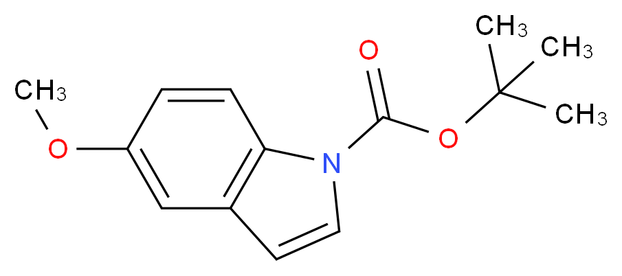 5-Methoxy-1H-indole, N-BOC protected 98%_分子结构_CAS_99275-47-5)