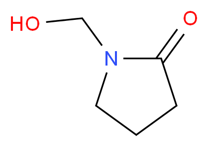 1-(hydroxymethyl)pyrrolidin-2-one_分子结构_CAS_15438-71-8