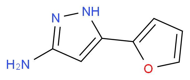 5-(2-Furyl)-1H-pyrazol-3-amine_分子结构_CAS_)