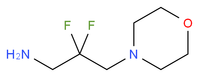 2,2-difluoro-3-morpholinopropan-1-amine_分子结构_CAS_1211595-26-4)