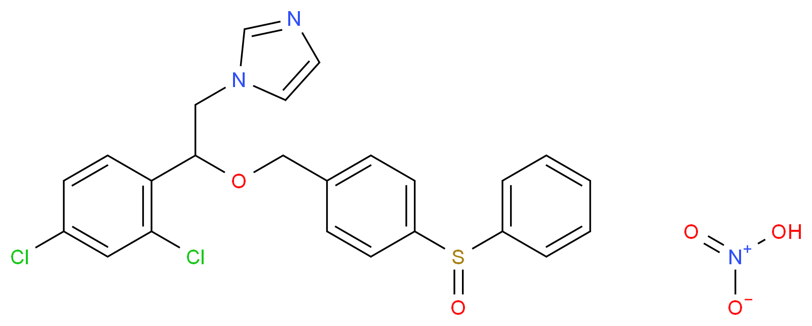 Fenticonazole Sulfoxide Nitric Acid Salt_分子结构_CAS_80639-95-8)