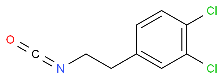 1,2-dichloro-4-(2-isocyanatoethyl)benzene_分子结构_CAS_115706-18-8