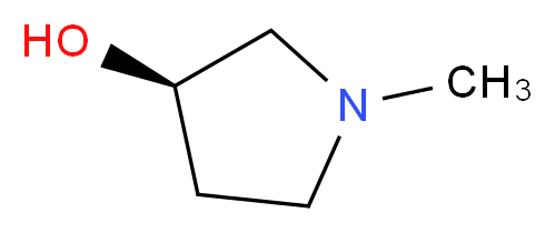 (R)-(-)-1-甲基-3-吡咯烷醇_分子结构_CAS_104641-60-3)