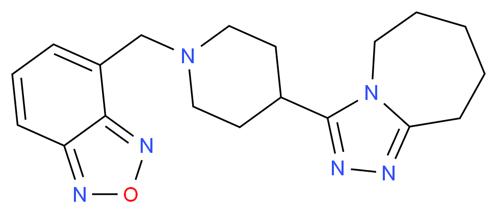 3-[1-(2,1,3-benzoxadiazol-4-ylmethyl)-4-piperidinyl]-6,7,8,9-tetrahydro-5H-[1,2,4]triazolo[4,3-a]azepine_分子结构_CAS_)