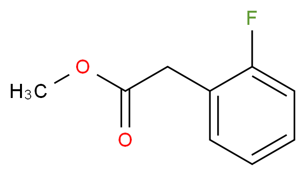 methyl 2-(2-fluorophenyl)acetate_分子结构_CAS_57486-67-6
