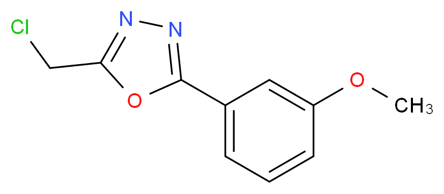 2-(chloromethyl)-5-(3-methoxyphenyl)-1,3,4-oxadiazole_分子结构_CAS_)