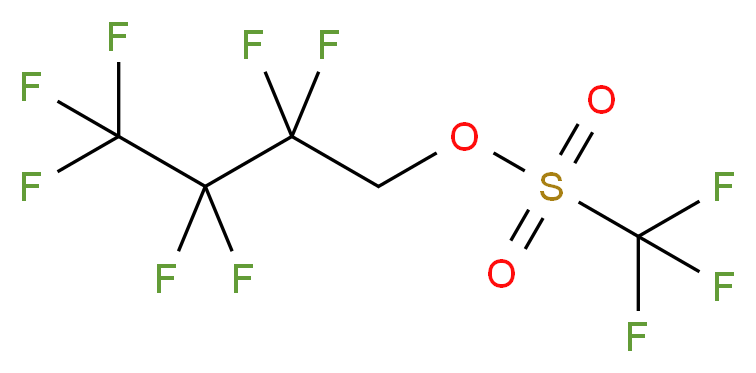 1H,1H-Heptafluorobutyl trifluoromethanesulphonate 97%_分子结构_CAS_6401-01-0)