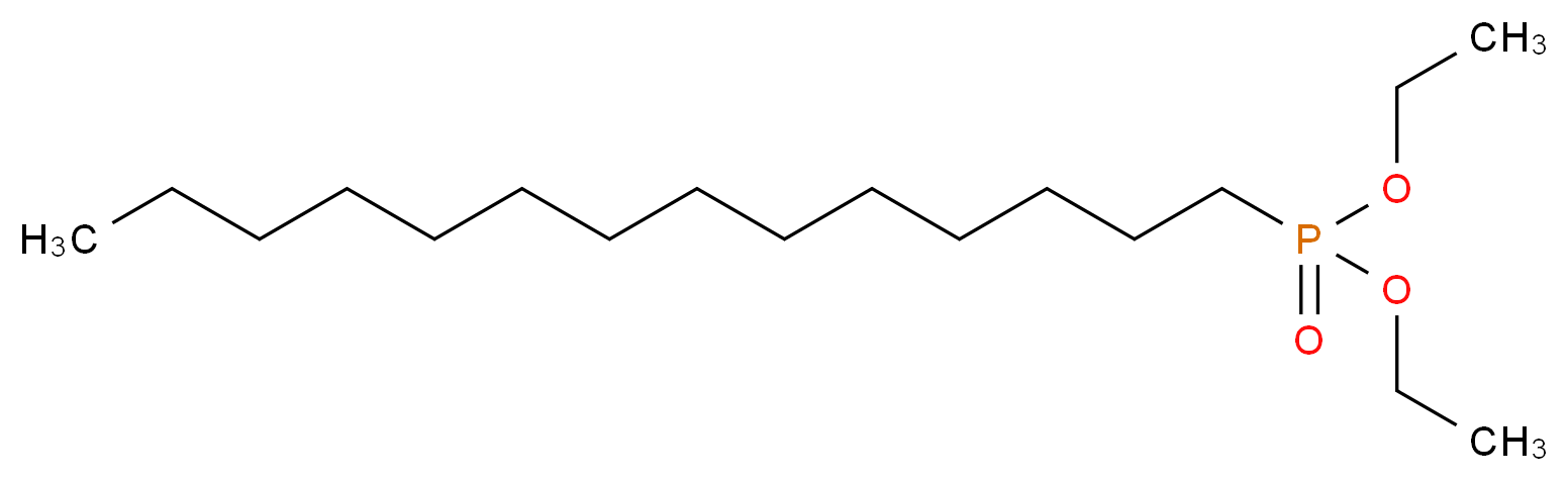 1-十四烷基膦酸二乙酯_分子结构_CAS_5191-09-3)
