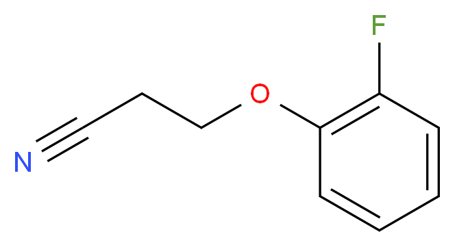 3-(2-fluorophenoxy)propanenitrile_分子结构_CAS_111140-91-1