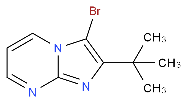 3-bromo-2-tert-butylimidazo[1,2-a]pyrimidine_分子结构_CAS_904813-42-9