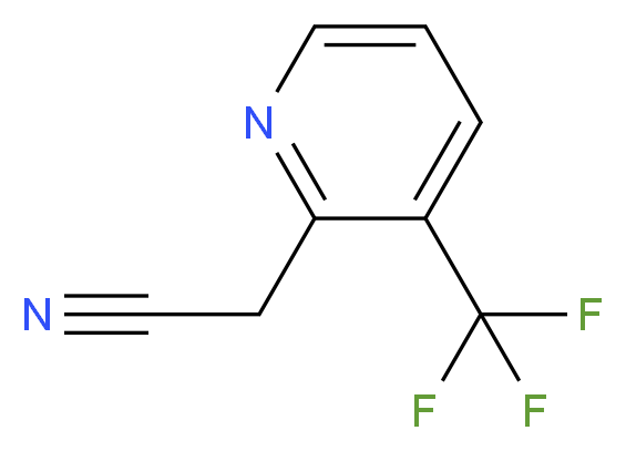 2-(3-(TrifluoroMethyl)pyridin-2-yl)acetonitrile_分子结构_CAS_1000512-60-6)