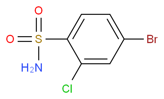 4-溴-2-氯苯磺胺_分子结构_CAS_351003-59-3)