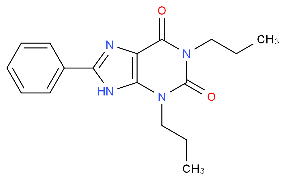 1,3-DIPROPYL-8-PHENYLXANTHINE_分子结构_CAS_85872-53-3)