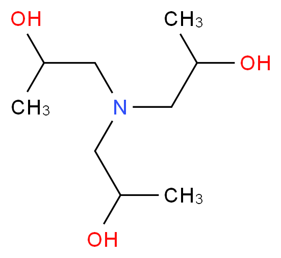 1-[bis(2-hydroxypropyl)amino]propan-2-ol_分子结构_CAS_122-20-3