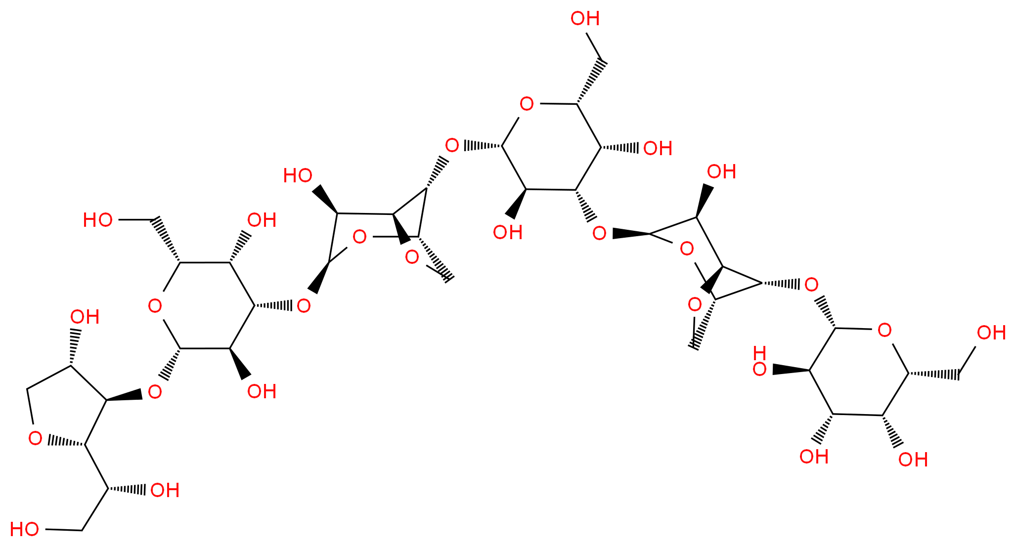 Neoagarohexaitol_分子结构_CAS_68289-59-8)